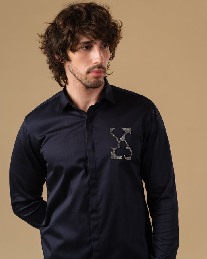 NAVY BLUE SHIRT