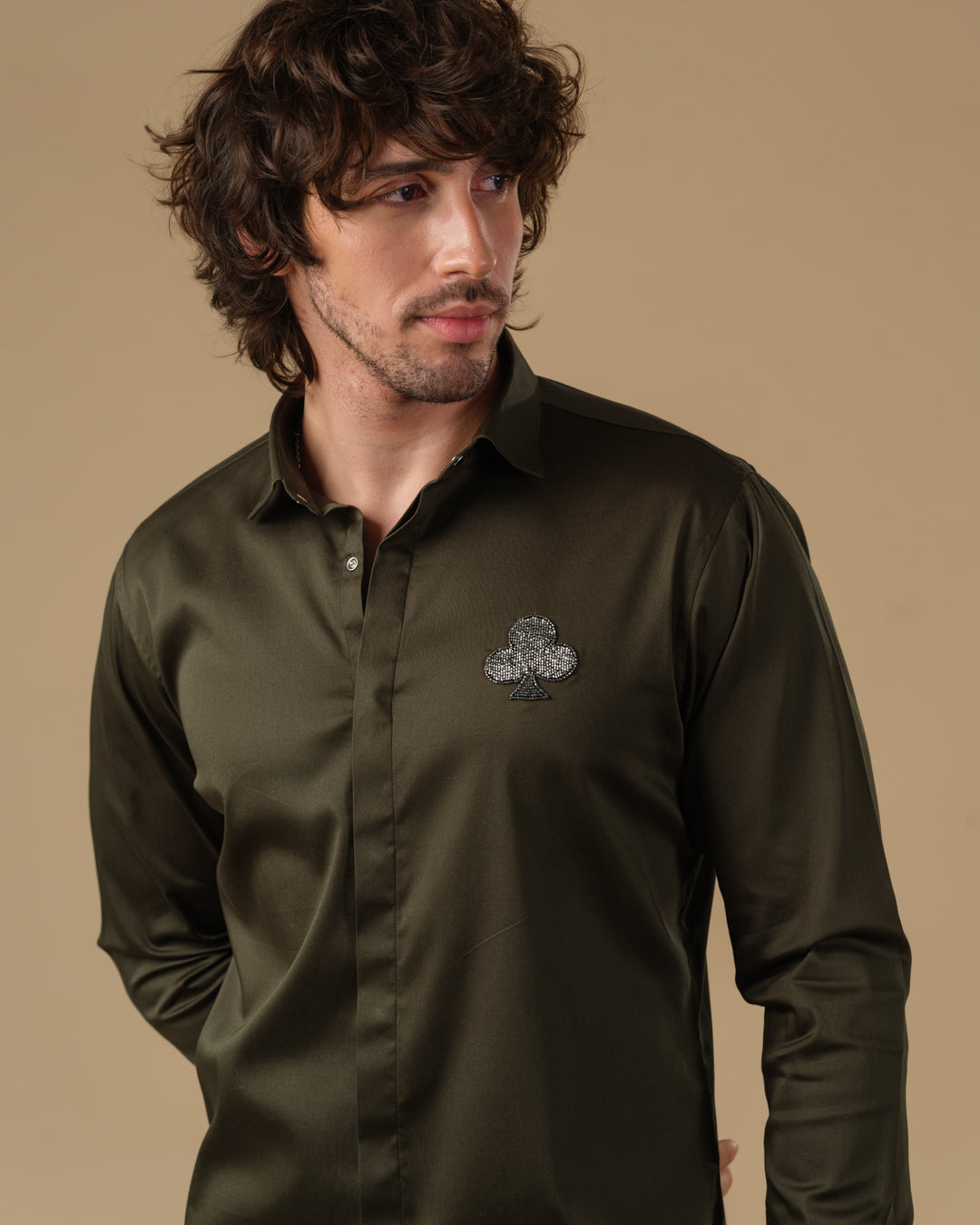 OLIVE GREEN SHIRT