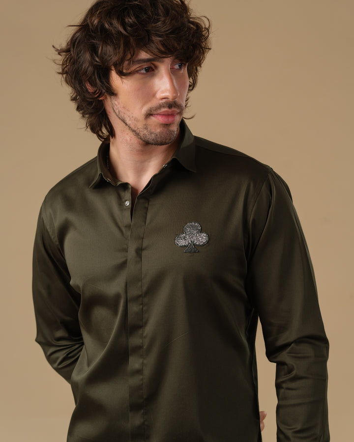 OLIVE GREEN SHIRT