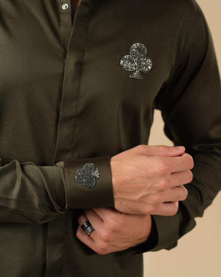 OLIVE GREEN SHIRT