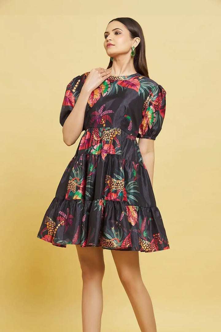 TROPICAL PRINTED DRESS